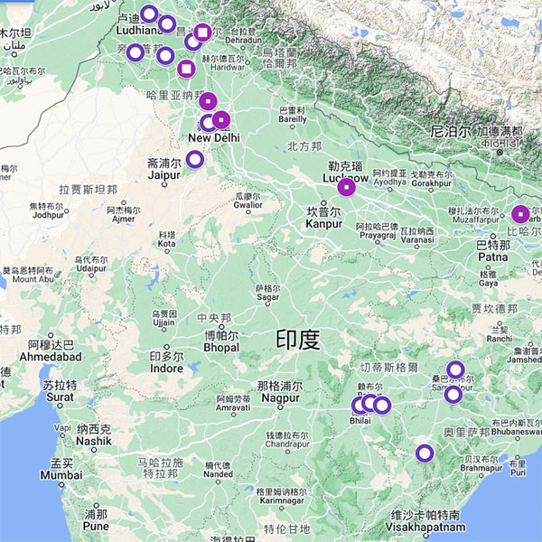 Sunpring-India-Agent-and-Customers-Map